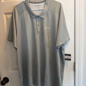 Eddie Bauer Men's Polo in Light Gray